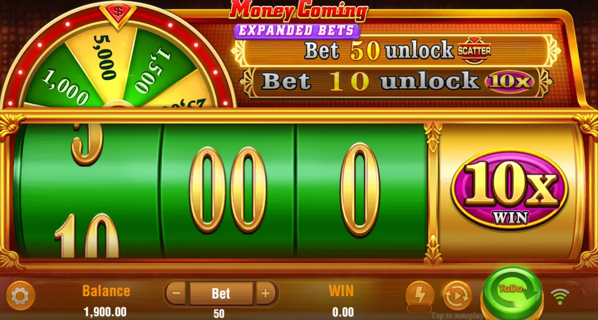 Money Coming Expanded Bets demo