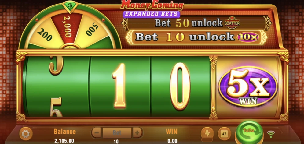 Money Coming Expanded Bets Slot